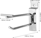  Healvian Crochets Métalliques Et Rangement D'outils Lourds Lot De 10 Lisse Pour Panneaux à Lattes Argenté Pour Garage