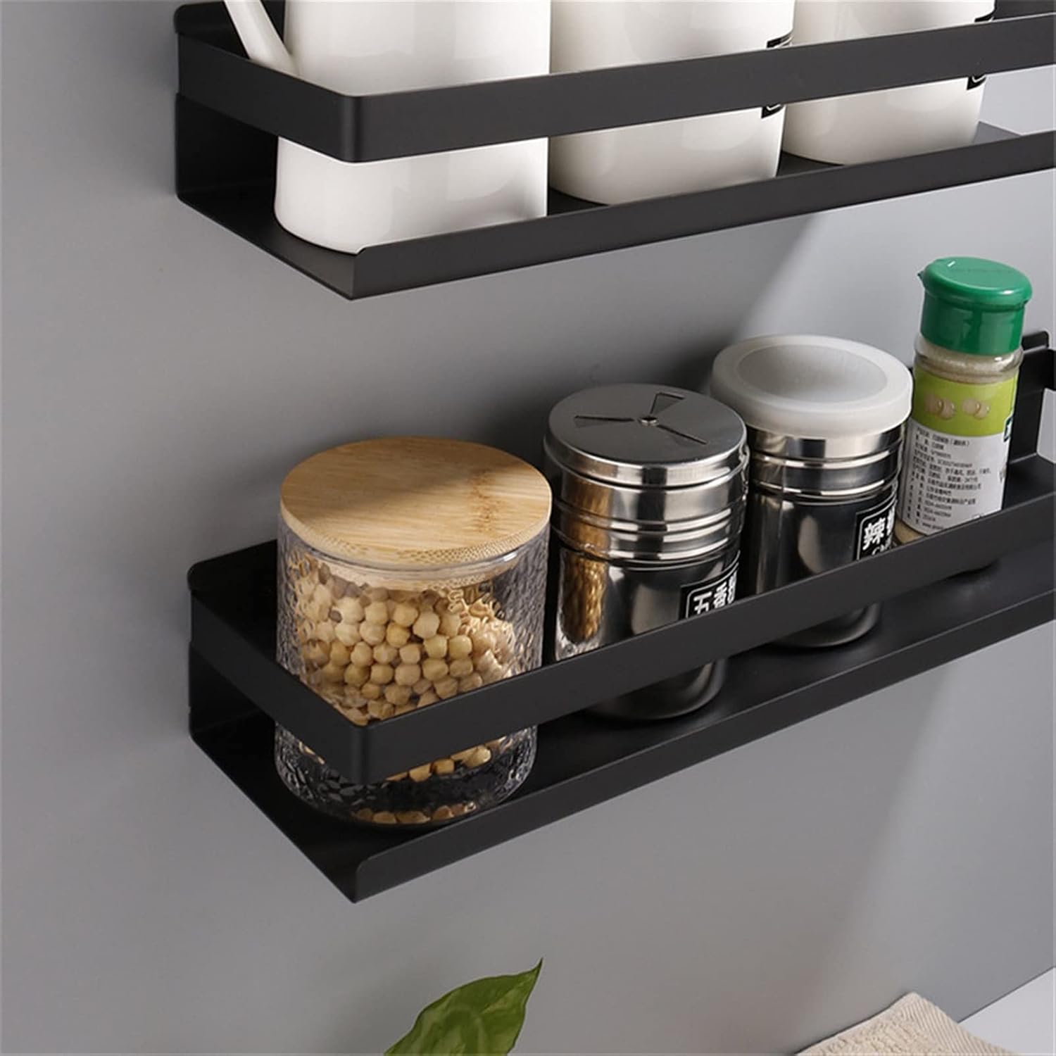  Étagère De Salle De Bains Carrée En Acier Inoxydable 30/40/50 Cm Cuisine Étagères Murales Douche Panier De Douche Accessoires De Salle De Bain Étagères Flottantes Murales (Color : Brushed 20cm)