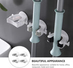  Gatuida 4pcs Crochet De Balai Sans Perçage En Plastique Adhésif Support Mural Lourd Pour Balai Et Parapluie Accessoire Pratique Pour Maison Et Bureau