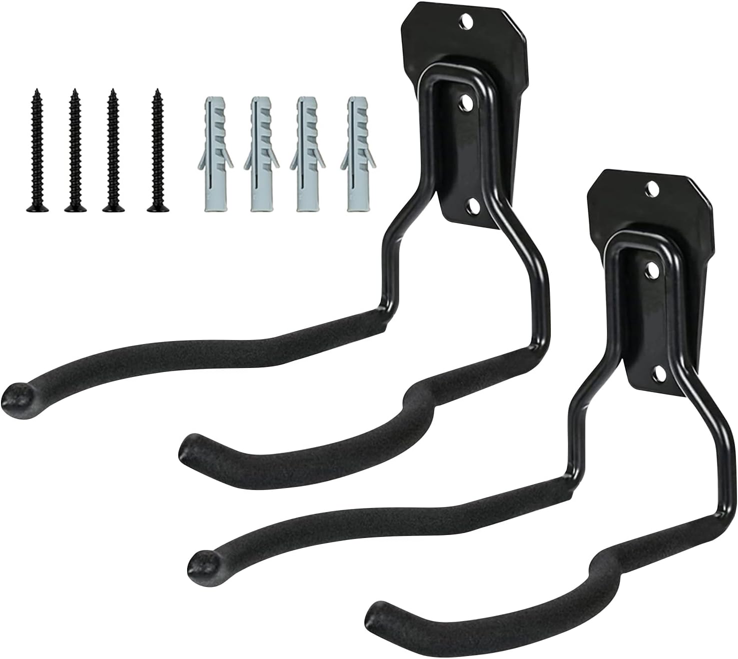  Porte-Outil De Jardin Pour Outils Électriques,Noir Anti-Rouille Multifonction Économiseur D'Espace | Suspension Pour Outils | Organisateur Polyvalent Gain De Place Avec Crochets Pour Système De Rangem
