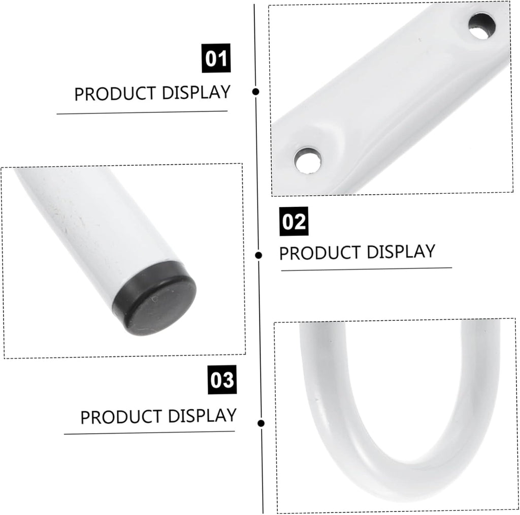  Angoily De Rangement Pour Garage - Porte-outils Mural Utilitaires En Fer Pour Échelles 1 Pièce