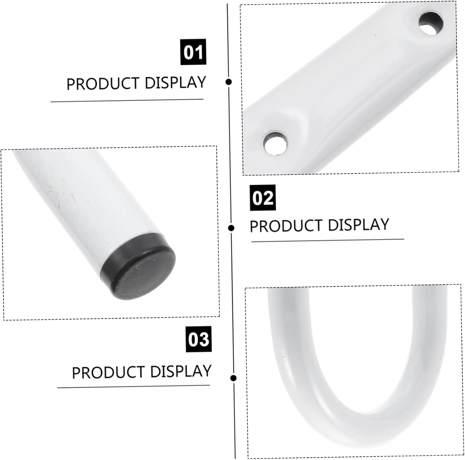  Angoily De Rangement Pour Garage - Porte-outils Mural Utilitaires En Fer Pour Échelles 1 Pièce