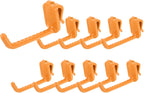  Sourcing Map Lot De 10 Crochets Muraux En Plastique Pour Panneau Mural De 7,6 Cm, Crochets D'étagère Pour Garage, Magasin, Entrepôt, Magasin, Maison, à Suspendre, Rose