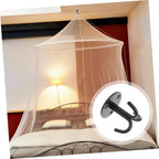  Ciieeo Crochet Support Mural Robuste Et Facile à Installer En Acier Inoxydable 2pcs Noir Suspendre Pour Rangement Plafond Et Décoration D'espace