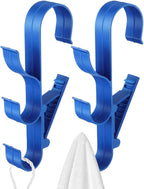 Support De Crochets De Piscine – Support De Piscine Robuste De 30,5 X 13 Cm, Support Mural Pour équipement De Piscine, Organiseur Authentique Au Bord De La Piscine, Crochet Multifonction Pour Filets