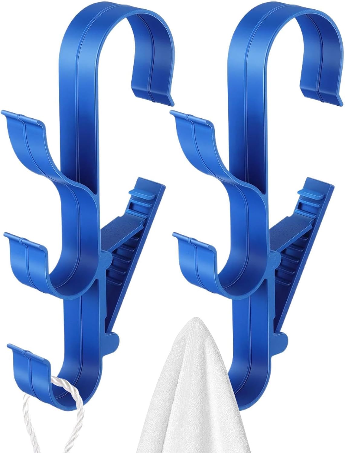  Support De Crochets De Piscine – Support De Piscine Robuste De 30,5 X 13 Cm, Support Mural Pour équipement De Piscine, Organiseur Authentique Au Bord De La Piscine, Crochet Multifonction Pour Filets