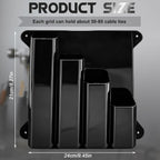GENERIC Organiseur De Cravates à Fermeture éclair – 4 Poches Universelles à Fixation Murale | Organiseur à Fermeture éclair, Pour Remorque De Course Fermée, Garage, Magasin, Abri De Jardin, Buanderie