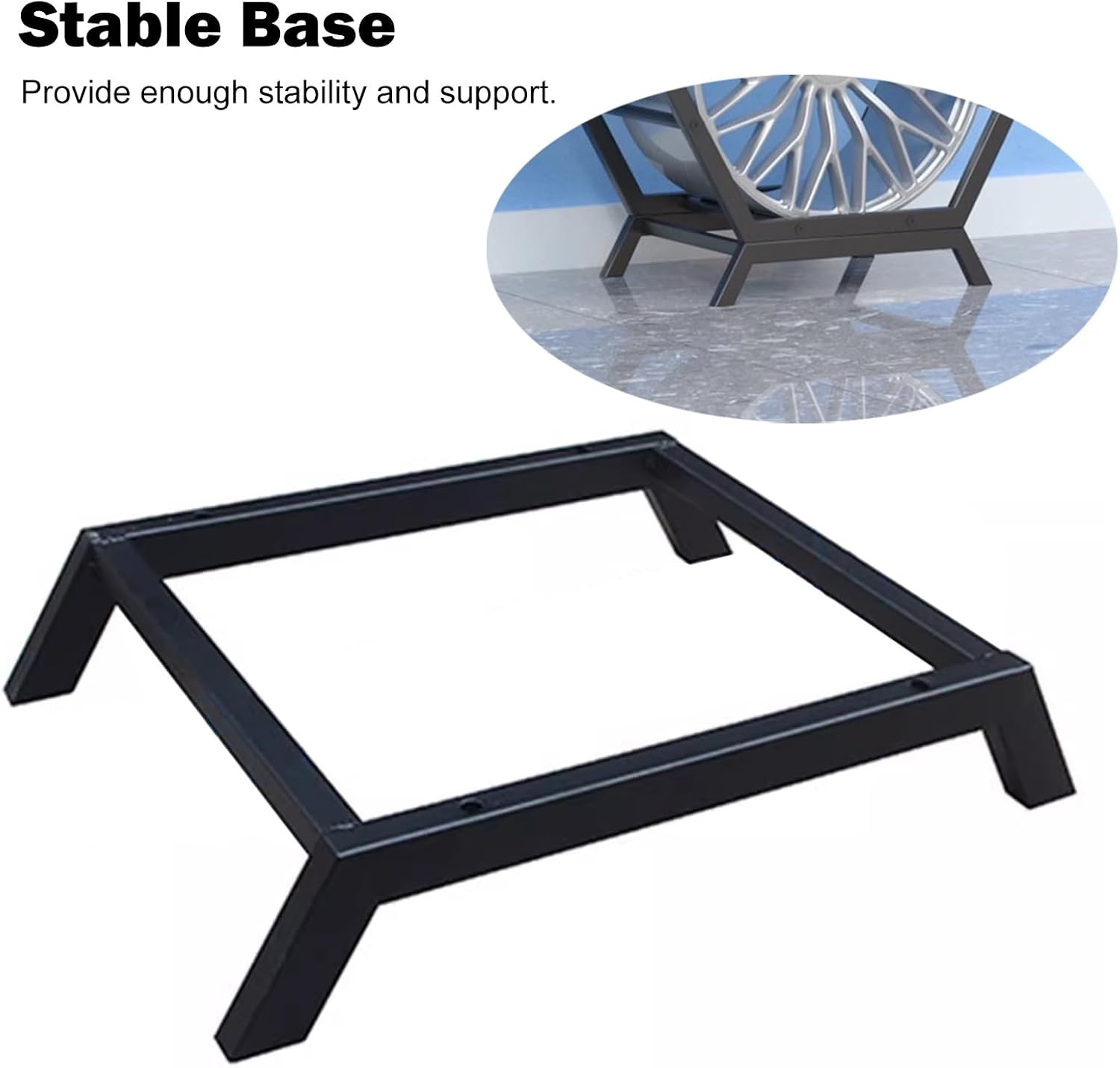  Support De Jantes Multi-pneus Robuste, Support De Rangement Hexagonal Empilable, étagères De Support De Roue De Véhicule Faciles à Assembler (4 + 2), Idéal Pour L'affichage Et L'organisation