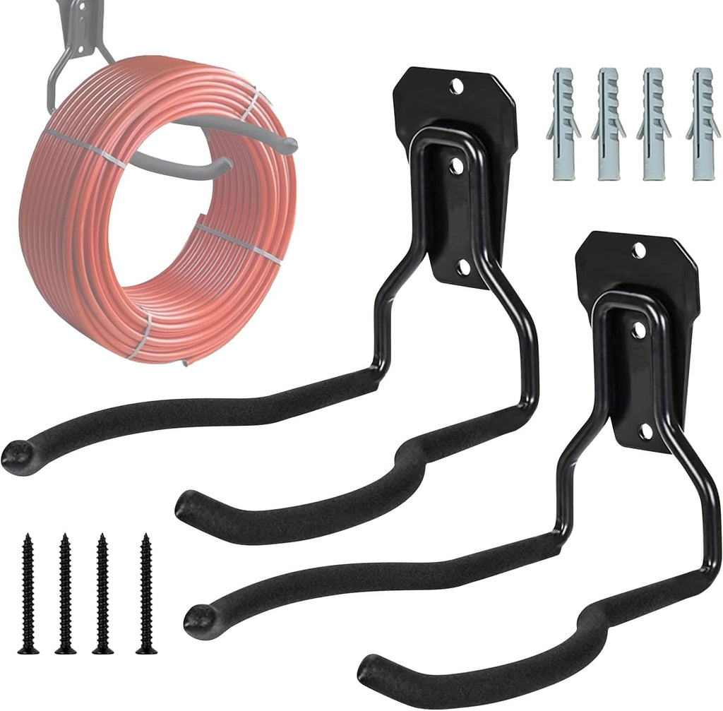  Porte-Outil De Jardin Pour Outils Électriques,Noir Anti-Rouille Multifonction Économiseur D'Espace | Suspension Pour Outils | Organisateur Polyvalent Gain De Place Avec Crochets Pour Système De Rangem
