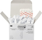 COMMAND 3M 17001S37NA General Purpose Hooks, Plastic, White, 3 Lb Cap, 37 Hooks And 48 Strips/Pack