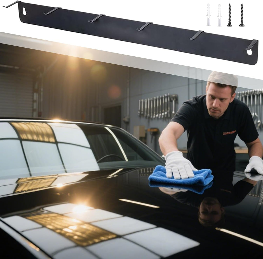  Détaillage Du Support De Pinceau - Salle D'organisateurs Détaillant Auto Mont Auto Pour Pinceaux Et Outils Avec Crochets Suspendus, Rangement D'atelier De Garage Pour Les Fournitures De Nettoyage Des