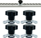  Rail De Piste L - Raccord à Filetée - Rail De Serrage Ergonomique - Matériel De Rechange - Accessoires De Rails Multi-usages Pour Camions, Voitures, Garages, Avions, Entrepôts, Remorques