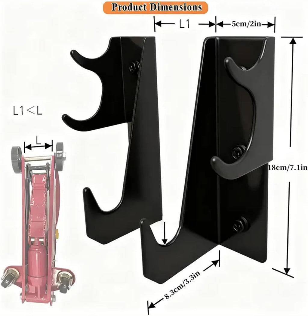 GENERIC Support De Rangement Pour Cric, Crochets Robustes Pour économiser De L'espace, Pour Garage, Atelier, Abri De Jardin, Atelier De Réparation De Pneus, Station De Changement De Pneus, Mécaniciens