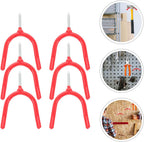  Angoily Crochets à Visser Et Organisation D'établi Lot De 6 Pour Garage En Métal Galvanisé, Design En Y Double, Robustes Pour Rangement D'outils
