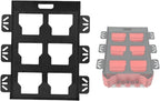  Plaque De Montage Pour Système De Rangement D'outils, Support Mural En Acier Inoxydable Avec Capacité De 22,7 Kg, Kit De Matériel Rouge, Noir, Argent Pour Camion, Van, Atelier (argent)