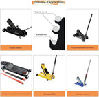  Support De Cric De Sol,Organisateur Robuste Gain De Place,Porte-Supports Pour Cric Hydraulique Roulant | Pour Garage Atelier Abri Maison Salle D Outils Local De Réparation Mécaniciens