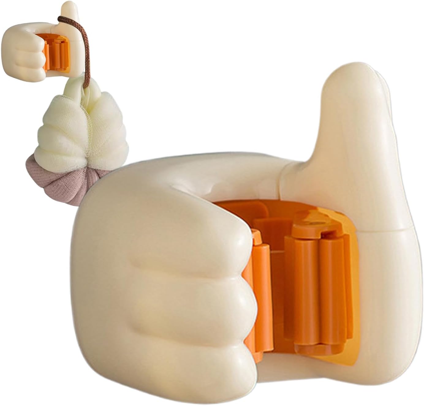 GENERIC Support Mural Pour Balai, Pouce Le Haut, Support De Rangement Pour Balai, ABS Antidérapant, Peu Encombrant Pour Salle De Bain, Cuisine Et Garage, 8,9 X 7,1 X 6,9 Cm