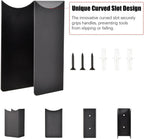 Genérico Support Mural De Balai Avec Montage étagère à Outils De Jardin Organisateur En Acier Pour Cuisine, Buanderie, Appartement, Sous-sol, Espace Extérieur, Jardin, Cour, Maison, Rack Durable