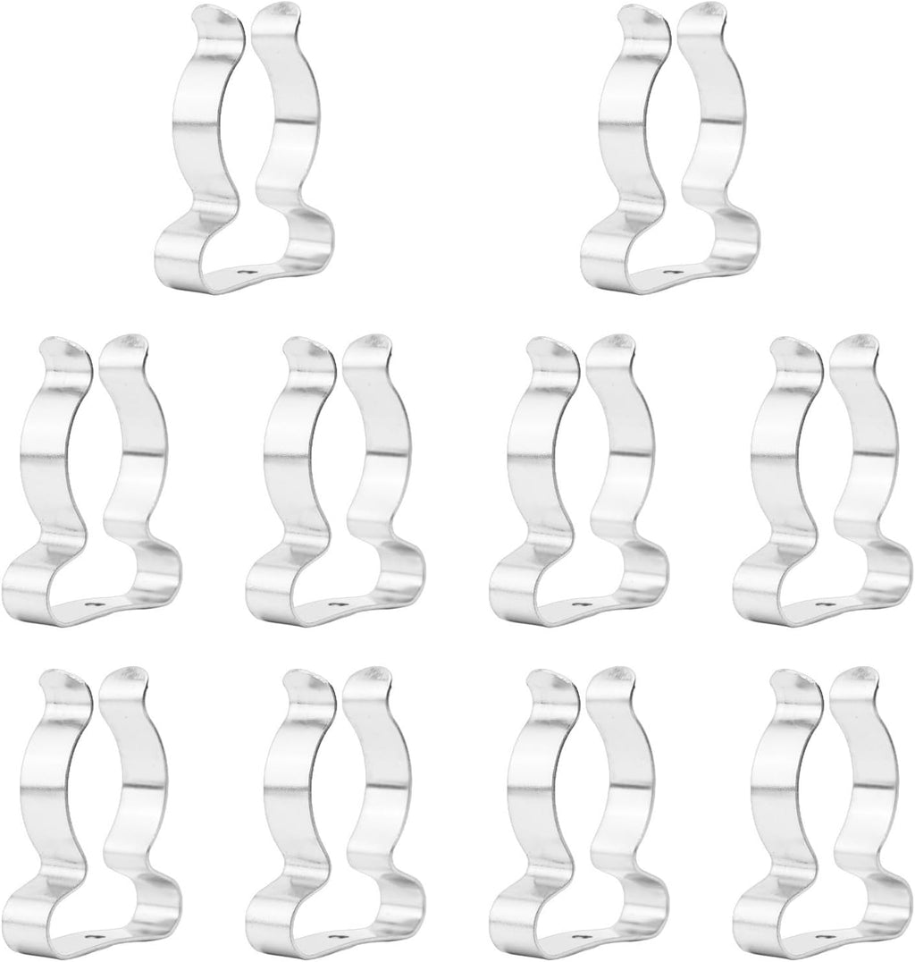  Lot De 10 Clips Muraux Pour Un Rangement Efficace - Clips à Ressort Robustes Pour Organiser Les Outils De Garage Et Les Râteaux (50 Mm)