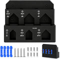  Générique Râtelier De Rangement Pour Outils - Porte-objets Mural à 6 Compartiments - Range-outils à Fixation Par Serrage | Pour Garage, Atelier, Remise, Établi, Panneau Perforé