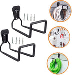  Jojofuny 2pièces Crochets De Garage Pour Outils Et Rallonges Électriques Supports Muraux De Rangement Résistants Adaptés à Diverses Surfaces