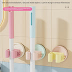  Lot De 2 Supports De Balai à Ventouse Pour économiser De L'espace - Multi-usage - Fixation Murale - Pour Salle De Bain Et Cuisine