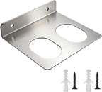 GENERIC Support De Rangement Mural Pour Outils | Organisateur à Double Fente En Acier Inoxydable,avec Vis Pour Outils Montage Mural - Pour Le Travail Du Bois Dans Le Garage Atelier Studio Et Aussi Dans Le