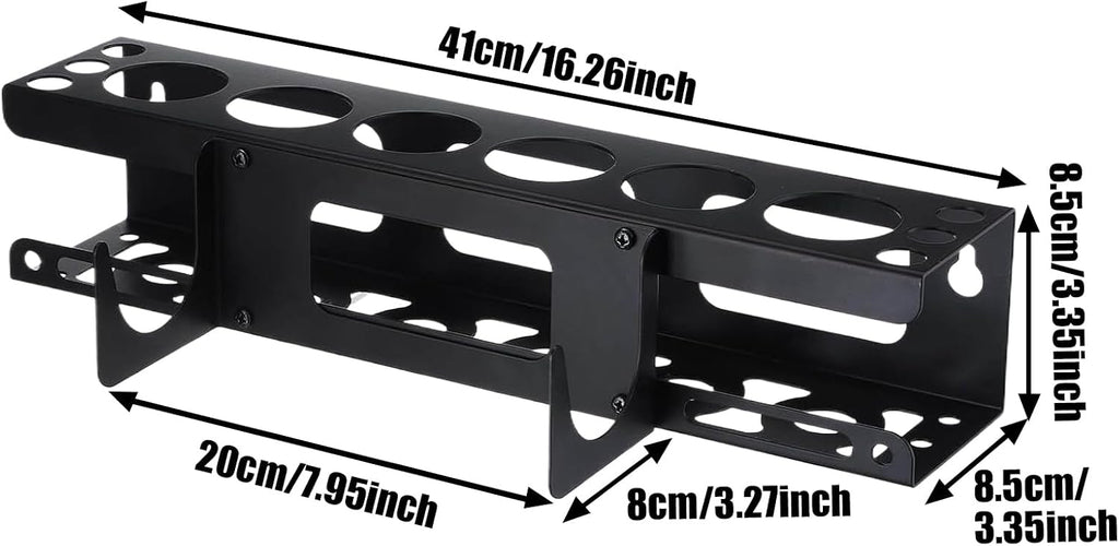 GENERIC Organiseur Mural Adhésif - Support De Tube - Maintien Sûr - Utilisation Polyvalente - Compatible Avec Les Installations - Tenue Sûre - Construction Durable - Résistant à La Rouille - Rangement