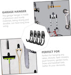  4Pièces Crochets Garage Robuste Support De Rangement Pour Outils De Jardin Vélo Accroche Durable Pour Étagère Organisation