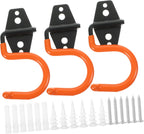  Gatuida Organisateur Outils De Jardin Mural En Fer 3pcs Crochets Robustes Épaissis Pour Garage, Facile à Installer, Support Mural Pour Pelles Et Balais