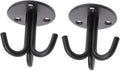  Ciieeo Crochet Support Mural Robuste Et Facile à Installer En Acier Inoxydable 2pcs Noir Suspendre Pour Rangement Plafond Et Décoration D'espace