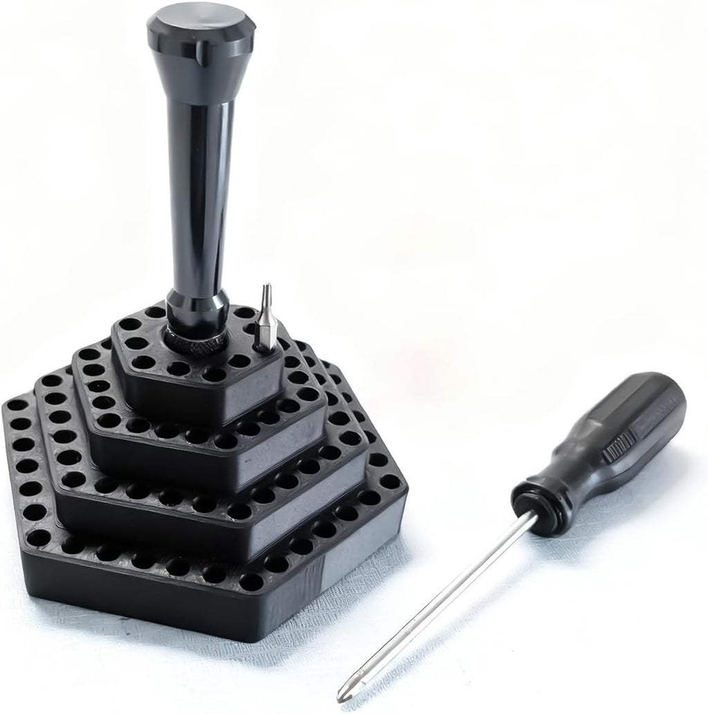  Générique Porte-de Tournevis Avec Rangement | Organisateur Pour Hexagonaux 4.8 Mm,Support D'de Vis | Pour Garage, Travail Du Bois, Outils Électriques, Construction, Placoplâtre, Charpentier, Maison