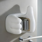 GENERIC Support Mural Pour Balai, Pouce Le Haut, Support De Rangement Pour Balai, ABS Antidérapant, Peu Encombrant Pour Salle De Bain, Cuisine Et Garage, 8,9 X 7,1 X 6,9 Cm