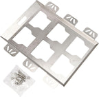  Plaque De Montage Pour Système De Rangement D'outils, Support Mural En Acier Inoxydable Avec Capacité De 22,7 Kg, Kit De Matériel Rouge, Noir, Argent Pour Camion, Van, Atelier (noir)