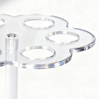  Étagère De Rangement Pour Cartouches | Étagère Transparente Peu Encombrante Avec 6 Trous | Support Antidérapant | Pour Bouteille D'eau, Déplacement, Maison, Cuisine, Bureau, Voiture, Bureau, Coin