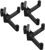  VOSAREA 3 Pièces Crochet De Rangement Mural En Abs Noir Pour Outils De Jardin Installation Rapide, Usage Polyvalent, Pour Garage Et Espace Extérieur