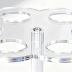  Étagère De Rangement Pour Cartouches | Étagère Transparente Peu Encombrante Avec 6 Trous | Support Antidérapant | Pour Bouteille D'eau, Déplacement, Maison, Cuisine, Bureau, Voiture, Bureau, Coin