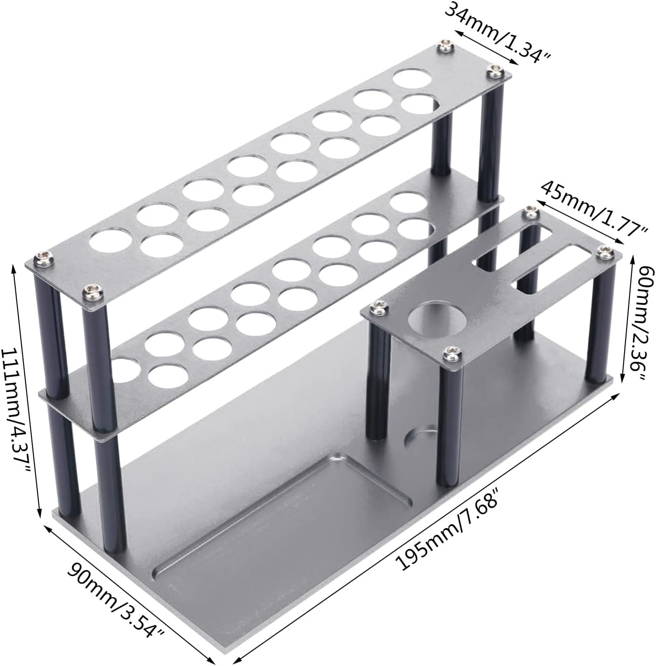  Étagère De Rangement Pour Tournevis, étagère à Outils De Réparation Pour Bureau, Organiseur En Aluminium, Support à Main, Support Peu Encombrant, Solution De Rangement