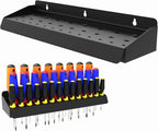  Support De Tournevis Mural Robuste De 40,6 Cm, Avec 3 Points De Fixation, Solution Compacte Pour Garage Et Atelier, étagère à Outils Robuste