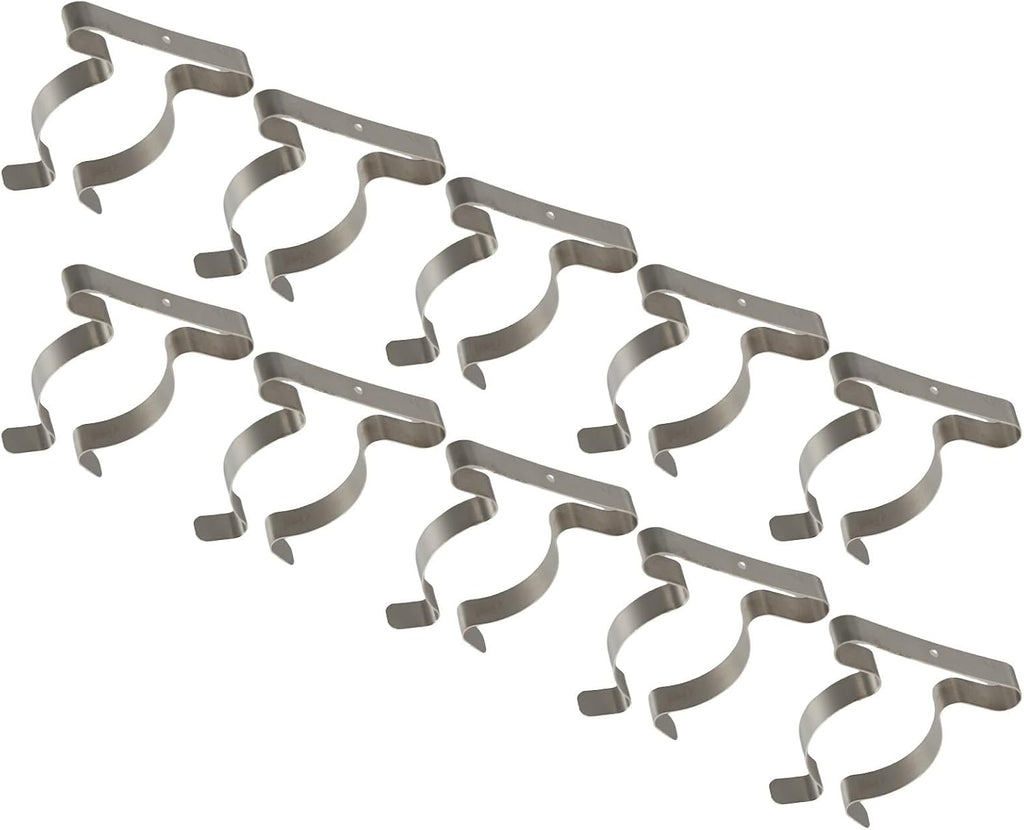  Lot De 10 Clips Muraux Pour Un Rangement Efficace - Clips à Ressort Robustes Pour Organiser Les Outils De Garage Et Les Râteaux (50 Mm)