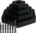  Générique Porte-Forets,Organisateur Pour Hexagonaux 4.8 Mm - Support D'de Vis | Pour Garage, Travail Du Bois, Outils Électriques, Construction, Placoplâtre, Charpentier, Maison