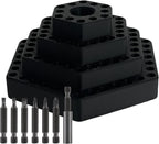  Générique Porte-Forets,Organisateur Pour Hexagonaux 4.8 Mm - Support D'de Vis | Pour Garage, Travail Du Bois, Outils Électriques, Construction, Placoplâtre, Charpentier, Maison