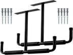 Rack De Rangement Pour Plafond De Garage - 2 Pièces Supports Organisateurs En T | Stockage Au Plafond Du Garage,Pour Échelle, Bois, Équipements Sportifs, Pelles, Cannes À Pêche, Skis, Cave,