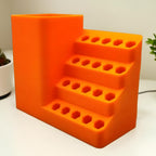 GENERIC Support De Rangement Pour Embouts De Tournevis De Précision, Support Antidérapant Pour Forets électriques, Solution De Rangement Adaptable, Pour Panneau Perforé, Atelier, Armoire, Abri De Jardin Et