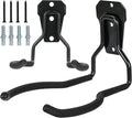  Générique Cintres De Rangement Garage - Support D'Outils Noir Antirouille | Jardin | Organisateur Polyvalent Gain De Place Avec Crochets Pour Système De Rangement Mural De Garage