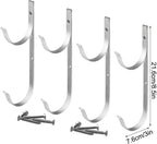  Porte-Outils De Piscine | Robuste En D'Aluminium | Support Équipement Bassin - Pour Râteaux Épuisettes Filets Brosses Outils, Accessoires Mur Rampe Perches Télescopiques Tuyaux