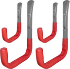  DEKTON Lot De 4 Crochets Muraux Assortis – Crochets Robustes D'une Capacité Maximale De 35 Kg | Idéal Pour Accrocher Des Outils, Manteaux, Sacs, Et Plus | Construction En Métal Durable Et Résistant à