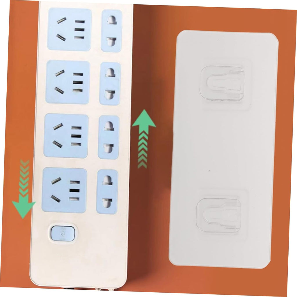  Cabilock 5ensembles Supports Adhésifs Pour Prises De Bureau Fixations Murales Et Supports De Rangement Pour Routeur Lot