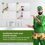  Amig - Crochet Pour Accrocher Outils - Support à Montage Mural - Acier Galvanisé - Revêtement En Caoutchouc Antidérapant - Capacité De Charge 15kg - Idéal Pour Vélos Et Outils De Jardin