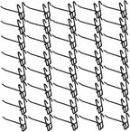  Lot De 50 Crochets Muraux En Grille, Dos Renforcé Stable, Revêtement Résistant à La Rouille, Idéal Pour Et Présentoirs De Fils – Noir, 10 Cm